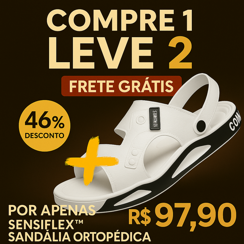 [Compre 1 Leve 2] SensiFlex™ – Sandália Ortopédica de Verão Unissex